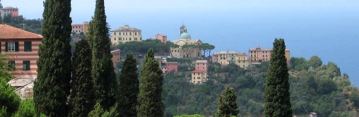 This image of San Rocco di Camogli, Italy has been adapted from the original image by user "mivomitosullescarpe" and available under a Creative Commons Attribution 2.0 license.